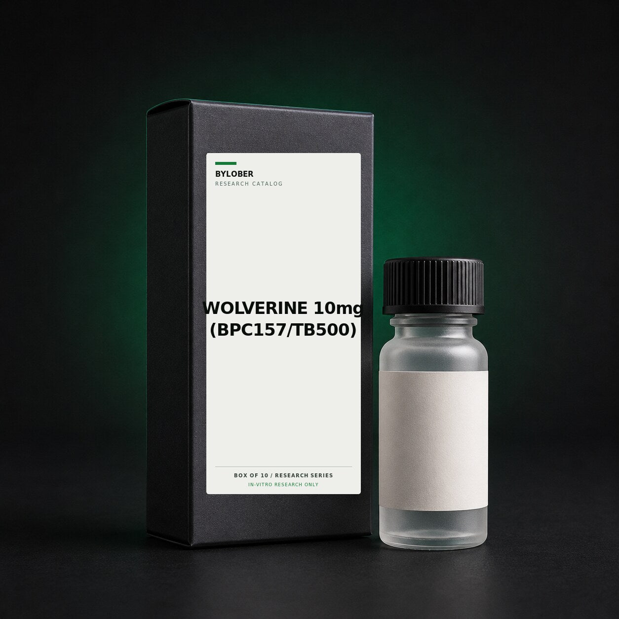 WOLVERINE 10mg (BPC157/TB500) — Box of 10 — Bylober modern research catalog packshot