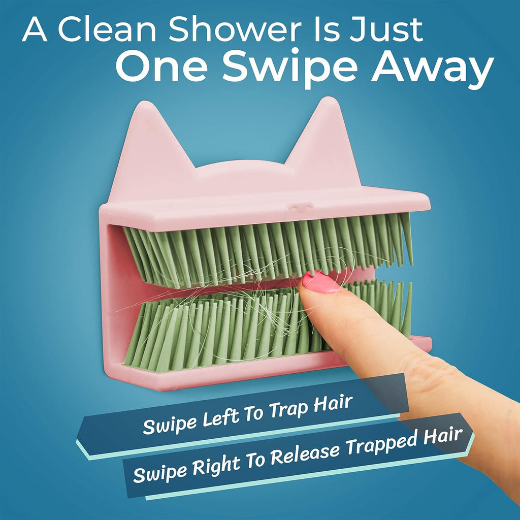 Shower wall hair catcher product feature